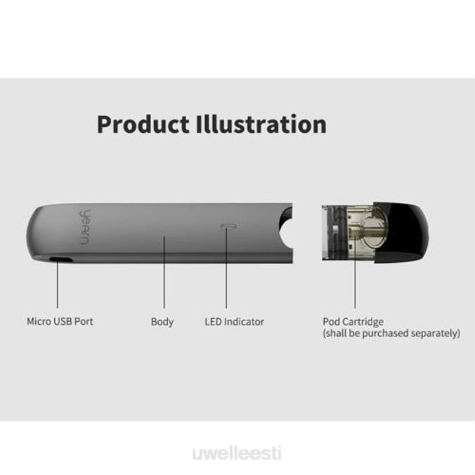 UWELL Tallinn - UWELL YEARN taskuseade (padjad ei kuulu komplekti) must N44R254