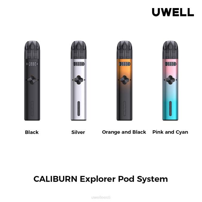 UWELL vape price - UWELL CALIBURN EXPLORER komplekt (podisüsteem) hõbedane N44R165