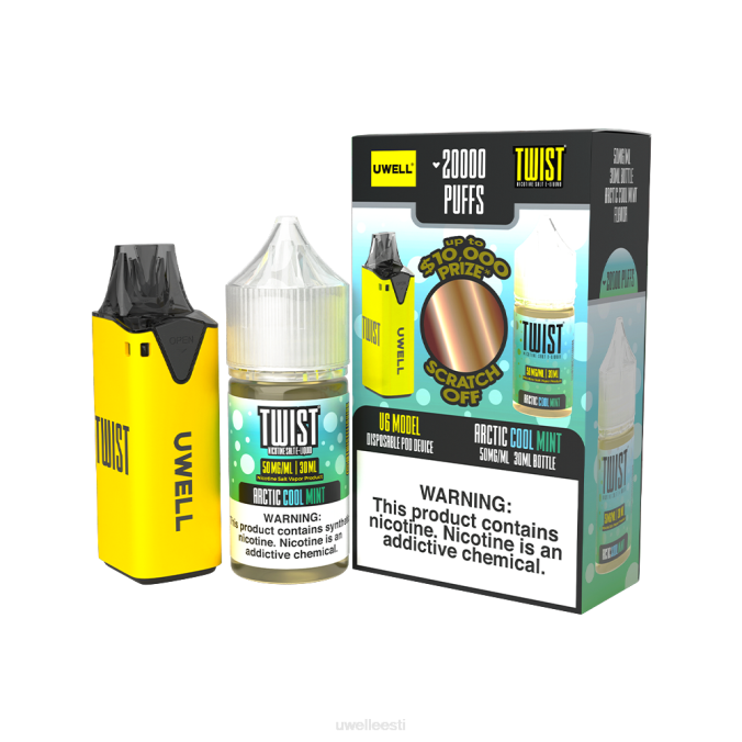 UWELL online shop - UWELL V6 ühekordne aparaat + issi aur 30ml mahl - kollab kimp clr: punane/flv: feijoa ananassi guajaav 48mg N44R207