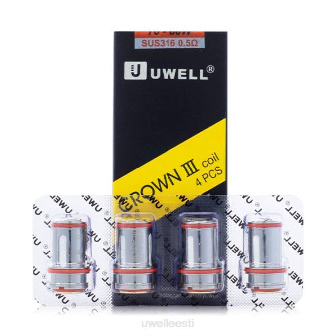 UWELL Tallinn - UWELL CROWN 3 rullid (4-pakk) un2 võrgusilma 0,23 oomi N44R94