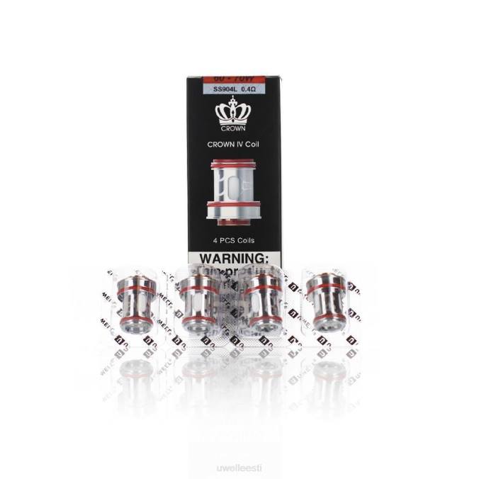UWELL sale - UWELL CROWN 4 asenduspoolid (4-pakk) kahepoolne 0,4 oomi N44R183