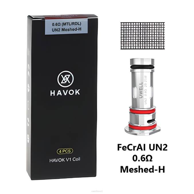 UWELL vape disposable - UWELL HAVOK V1 rullid (4-pakk) 0,6 oomi N44R151
